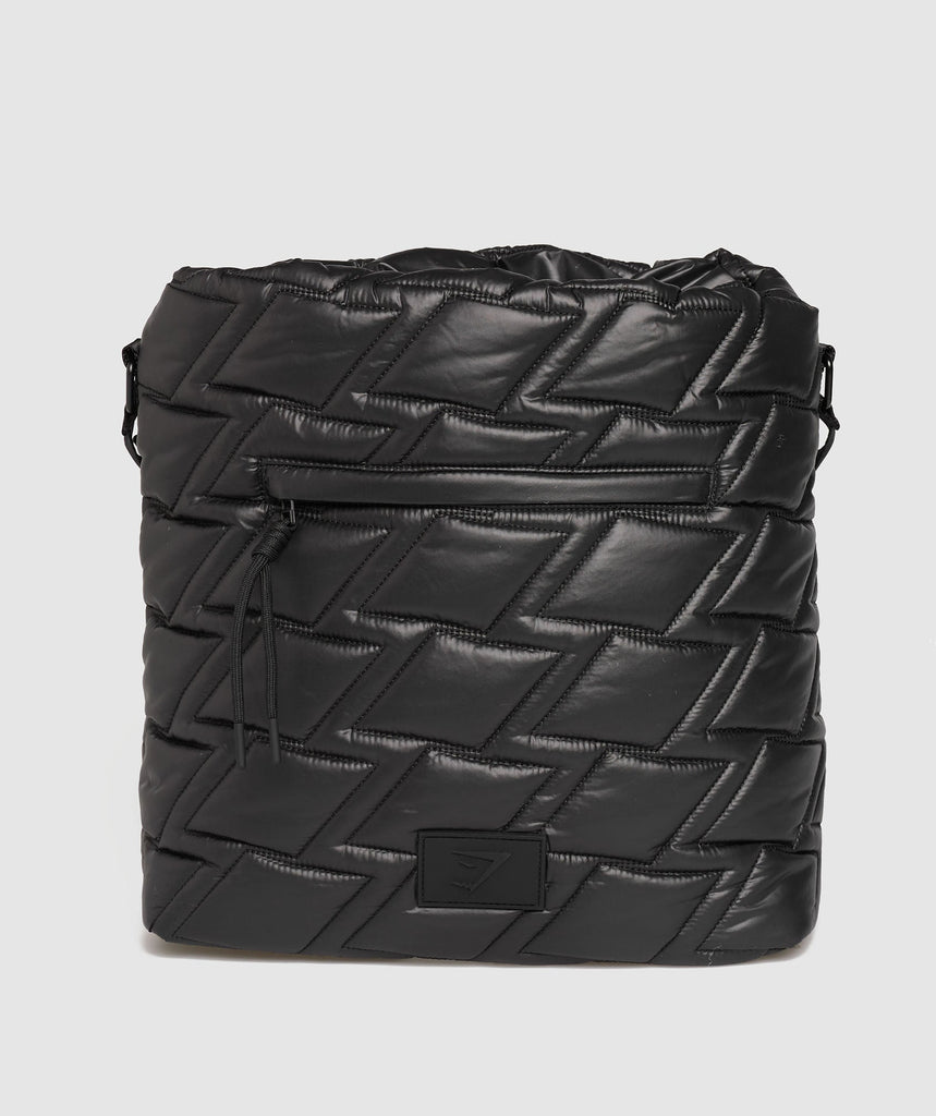 Gymshark Quilted Yoga Tote Black Gymshark